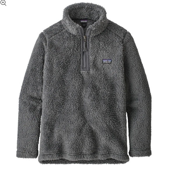 Patagonia Los Gatos Charcoal Fleece Pullover Quarter zip Jacket size medium - Picture 1 of 10